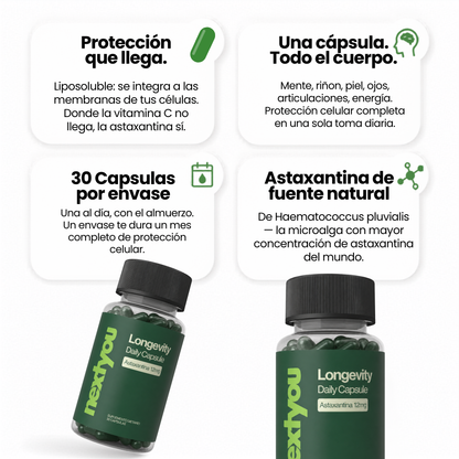 NextYou Longevity — Astaxantina 12mg
