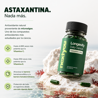 NextYou Longevity — Astaxantina 12mg